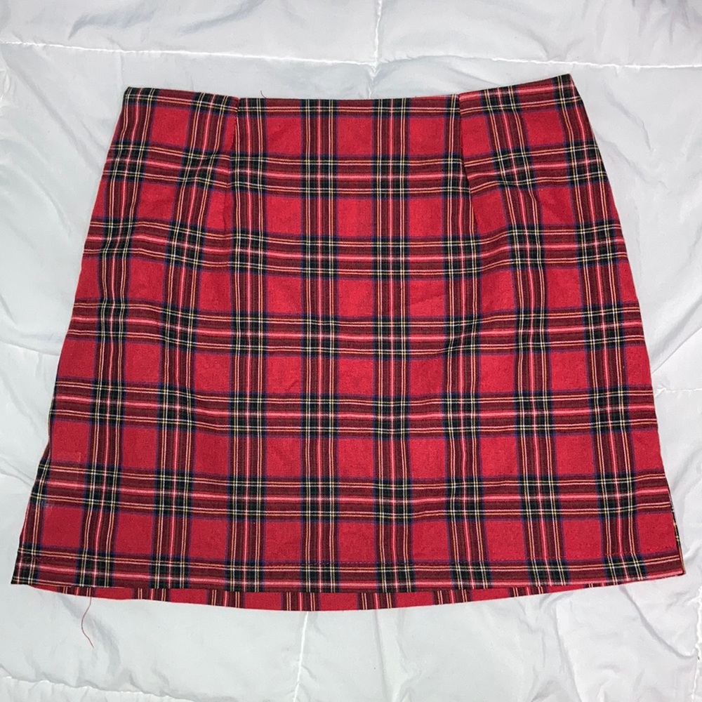 plaid skirt